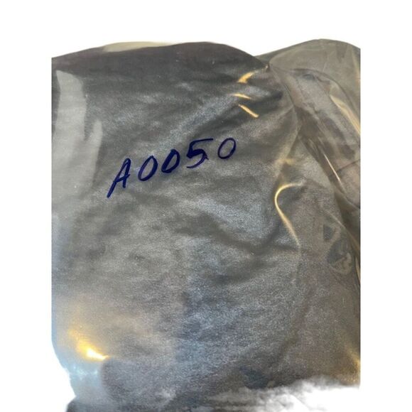 NWOT Kirious Black Long Sleeve Crop Top Tie Front Elastic Back Peek a Boo Large - Picture 8 of 8